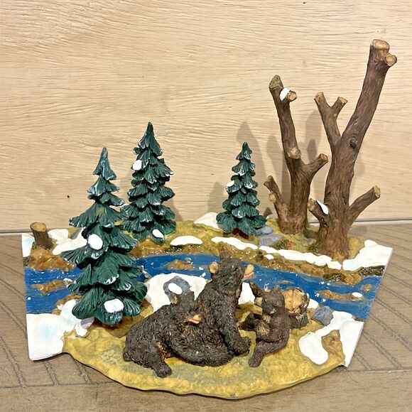 Lemax Village Landscapes Bears at Play Christmas Village Holiday Town Forest VTG - Picture 2 of 10